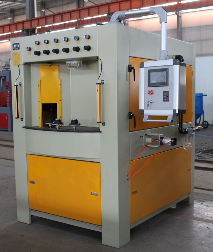 轉盤式自動噴砂機/行星式轉臺噴砂機，轉盤式自動噴砂機